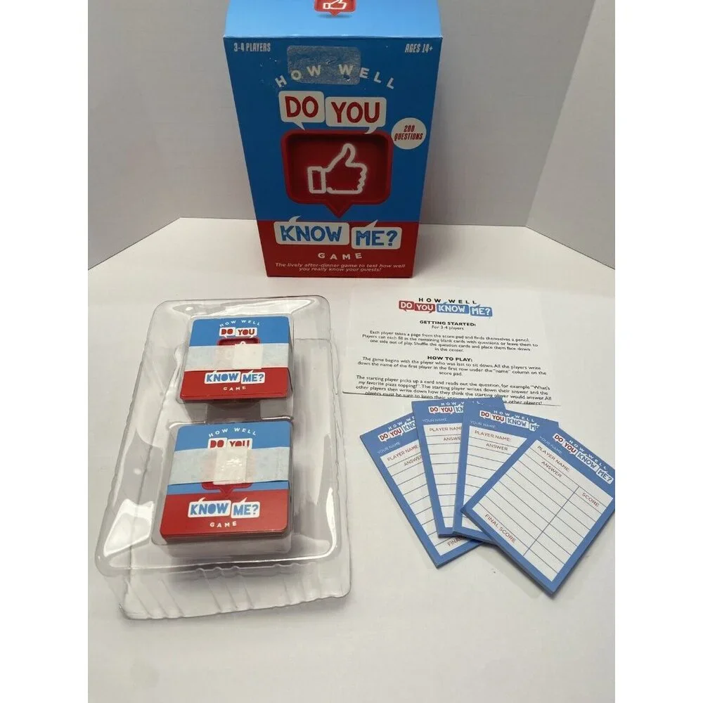 How Well Do You Know Me Game Party Game Family Game Night Fun Game For Friends